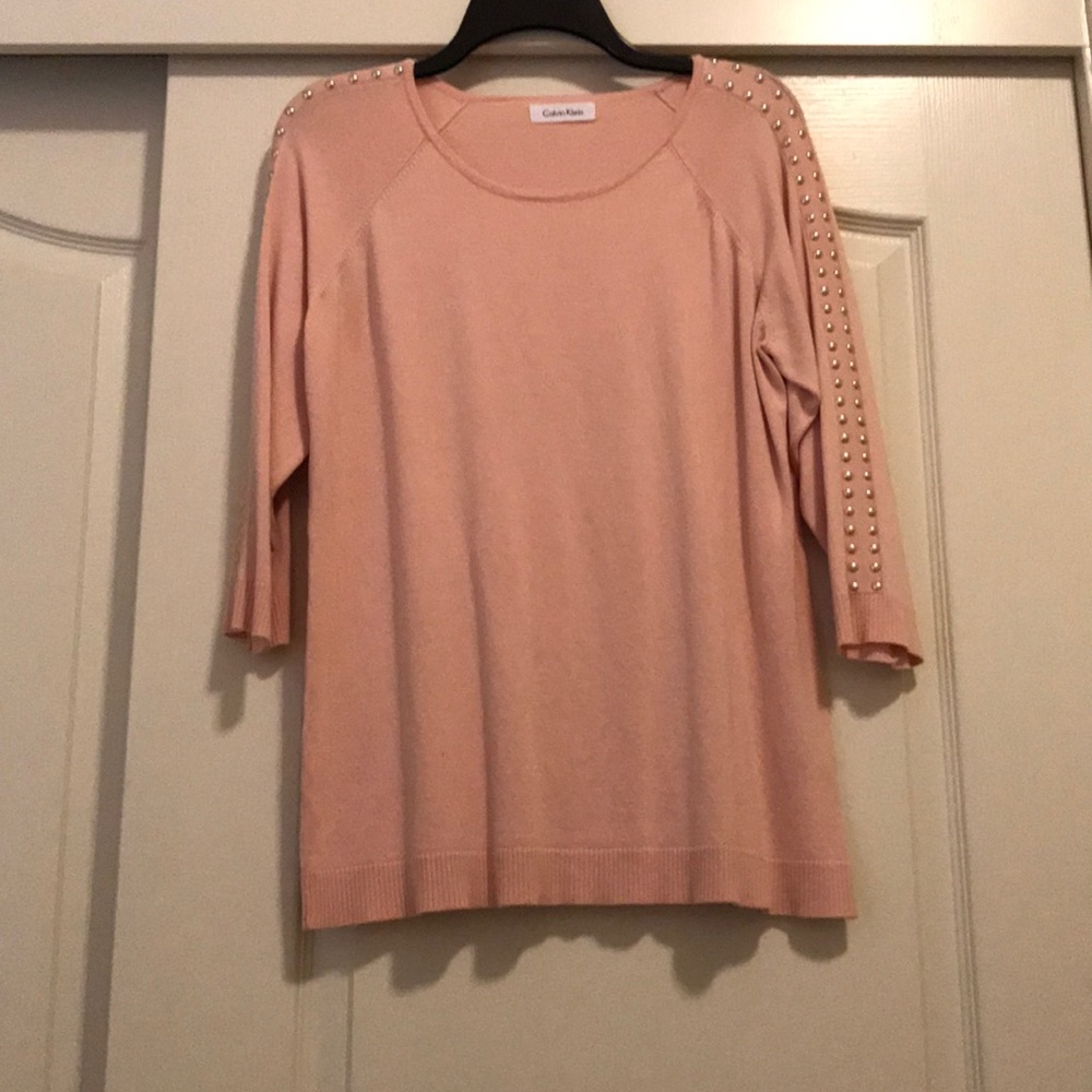 Pink Calvin Klein sweater